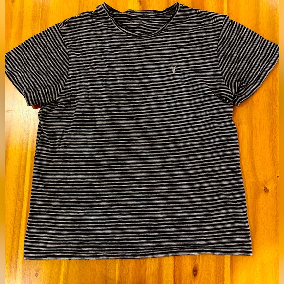 All Saints Other - Allsaints Horizontal Microstripe T-Shirt